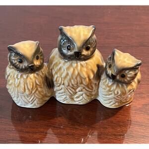 Vintage Goebel Mother and Babies Owls 3834007 West Germany Figurine